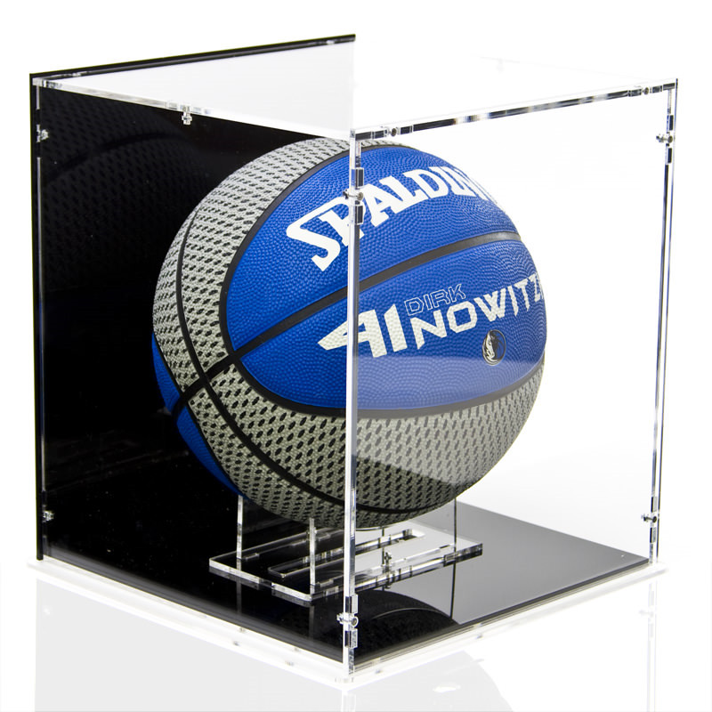 clear acrylic basketball display case