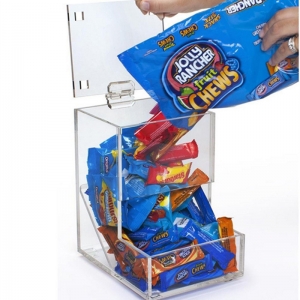 Modern Bulk Food Bins Acrylic Perspex Candy Storage Box 