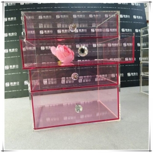 unique design best price clear acrylic cosmetic display 