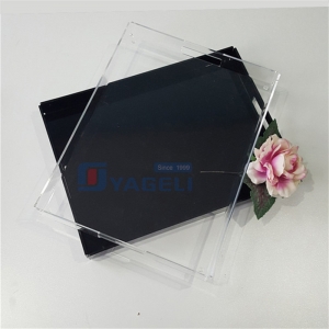 acrylic tray with insert and handles