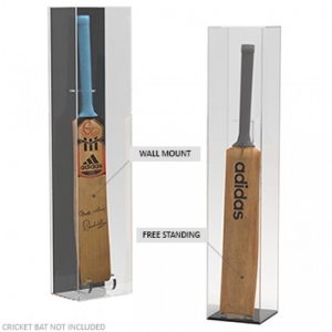 Acrylic Display Case Cricket Bat Wall Mounted 