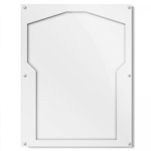 White and Clear Color Acrylic Jersey Frame 