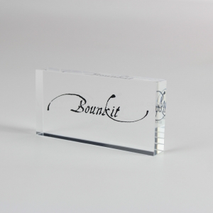 Clear Acrylic Block with Printing 