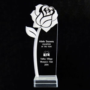 Blank acrylic award crystal trophy 