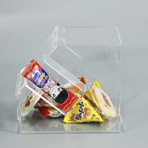 clear color square shape acrylic candy box