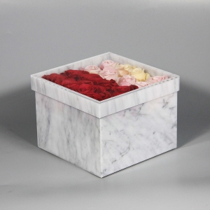 New Arrive Marble Acrylic Flower Box 