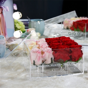 New environmental acrylic materia rose box for whosale 