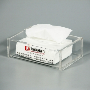 Clear Household Acrylic Tissue Box 