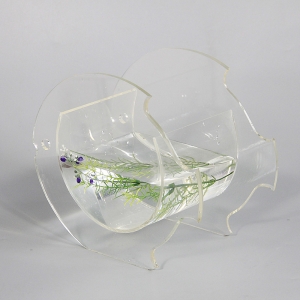 Home Decoration Fish Shaped Clear Acrylic Fish Tank 