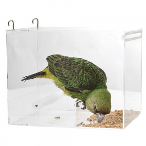 Clear custom acrylic bird cage 