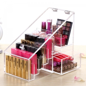 Wholesale acrylic cosmetic makeup organizer with drawers 