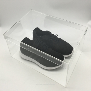 Transparent acrylic nike shoe display box 