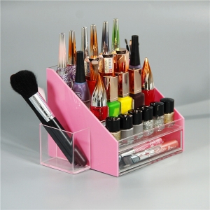 Clear acrylic nail polish display rack 