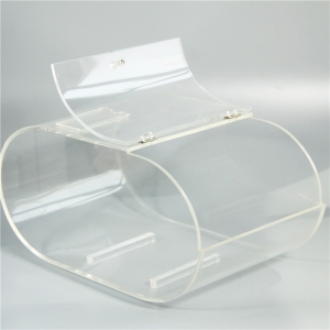 Acrylic box with hinge clear lid for candy 