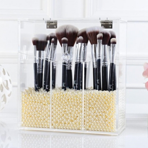Beauty cool clear vanity makeup brush holder 