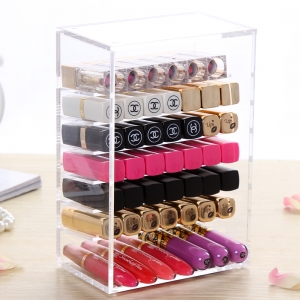 Clear 7 tiers acrylic lipstick holder 