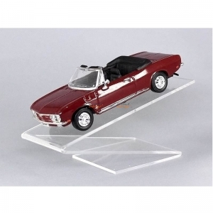 Clear acrylic toy car display case steps 