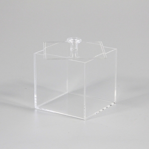 Plexiglass square small clear acrylic box 