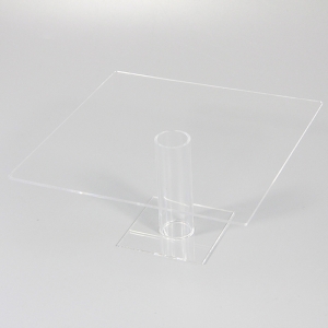 clear acrylic cake stand