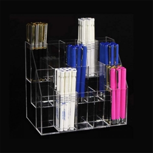 15 dividers clear acrylic pen retail display stands 