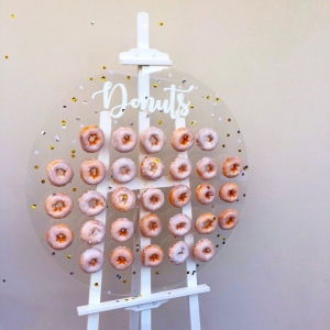 Round Acrylic Donut Wall Acrylic Donut Display Stand 