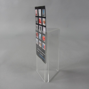 Clear acrylic menu holders with 3 faces 