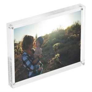 5 x 7 Magnetic Acrylic Picture Frame Photo Display Stand 