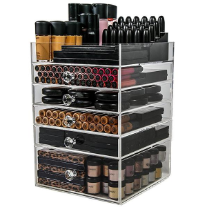 Acrylic 7 drawer & clear makeup organizer 