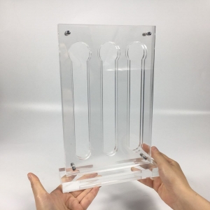 Double-sided detachable clear acrylic coffee capsule holder stand 