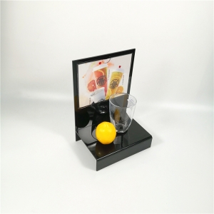 Black acrylic display stand for cosmetic 