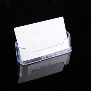 Clear acrylic business card box for office 