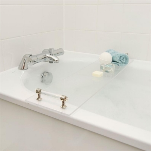 Luxury acrylic bath tub tray