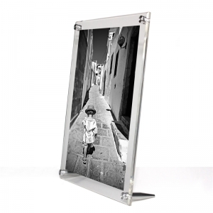 Clear acrylic magnetic photo picture frame 