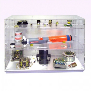 custom clear acrylic 6 division display cases large lucite display cabinet with lock for sale 