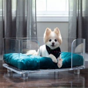 clear acrylic pet bed