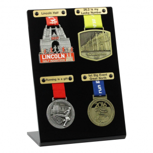 Factory directly sale Desktop Acrylic Medal Display for Four Medals 