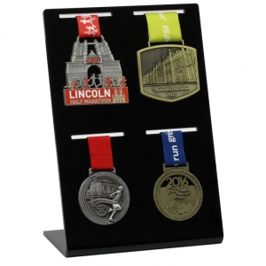 Factory directly sale Desktop Acrylic Medal Display for Four Medals 