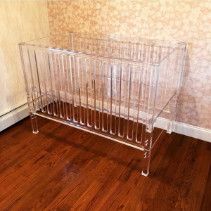 Custom transparent morden acrylic baby crib wholesale 