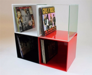 Clear Acrylic Vinyl Record Storage Box 