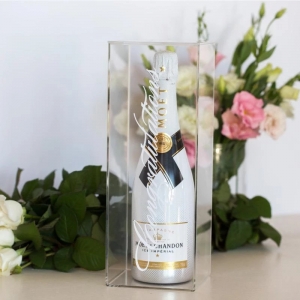 plexiglass wine case marble acrylic single champagne box 