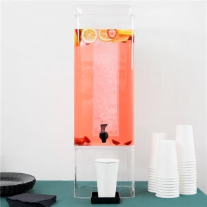 wholesale clear 3 gallon acrylic drink dispenser 
