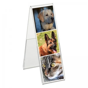 v shape lucite photo booth frame clear acrylic frameless photo frame 