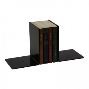 custom black acrylic book display plexiglass acrylic bookends for home use 