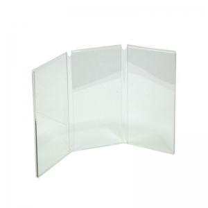 4x9 wholesale plexiglass clear acrylic triple sign holder 