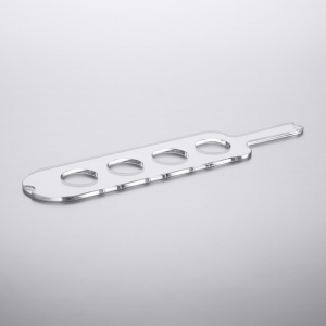 Manufacture Clear acrylic flight paddle for sample delivers 