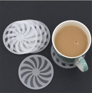 wholesale clear engraved promotion acrylic cup coaster 