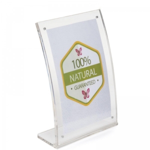 clear perspex sign holder