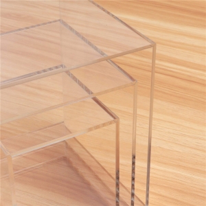 Square transparent acrylic box persprx cubes for display 