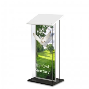 Fixture clear acrylic podium pulpit lectern 