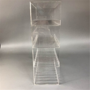 Transparent 4 tiers acrylic e-cigarette oil display stand 